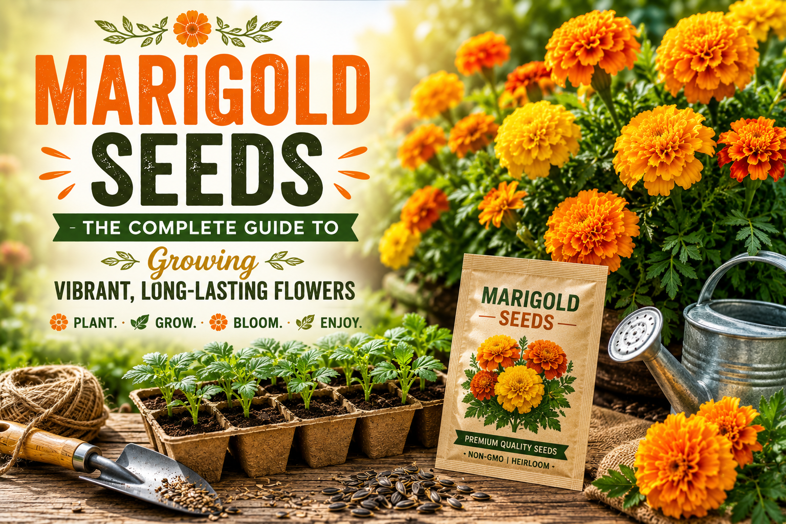 Marigold Seeds: The Complete Guide to Growing Vibrant, Long-Lasting Flowers