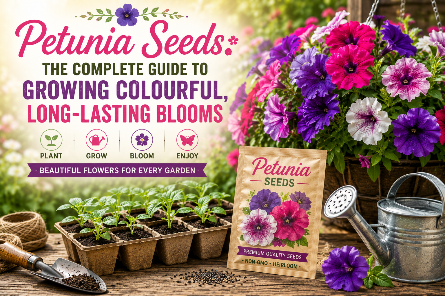 Petunia Seeds: The Complete Guide to Growing Colourful, Long-Lasting Blooms