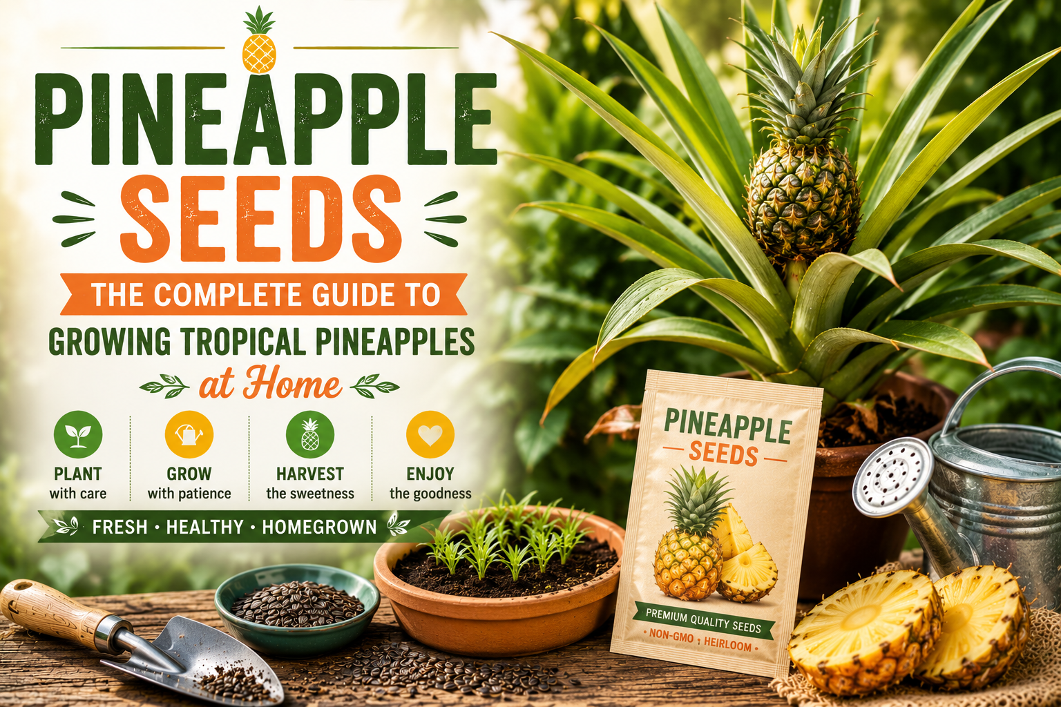 Pineapple Seeds: The Complete Guide to Growing Tropical Pineapples at Home