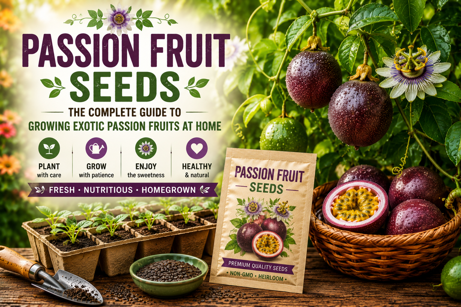 Passion Fruit Seeds: The Complete Guide to Growing Exotic Passion Fruits at Home