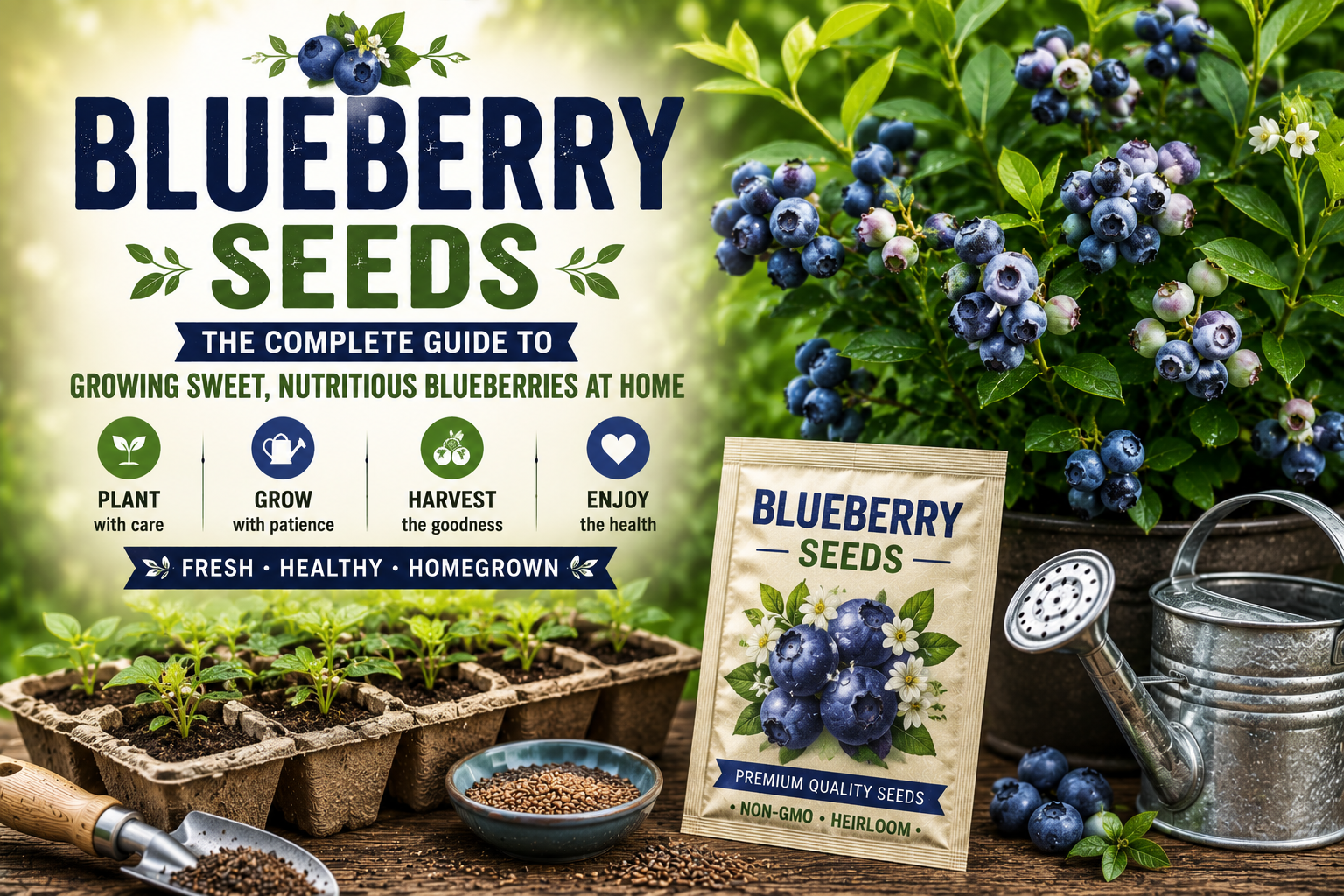 Blueberry Seeds: The Complete Guide to Growing Sweet, Nutritious Blueberries at Home